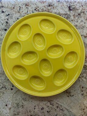 Fiesta Egg Plate - Yellow